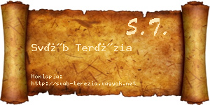 Sváb Terézia névjegykártya