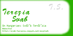 terezia svab business card